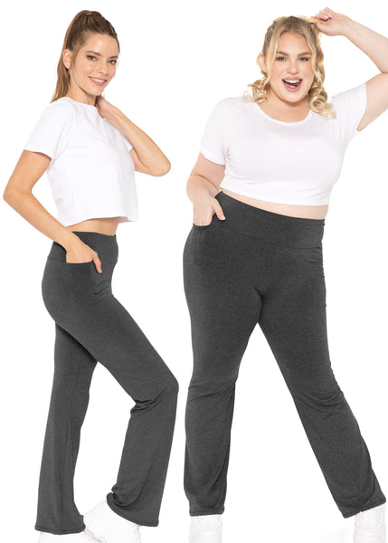 Oh So Soft High Waist Bootcut Yoga Pants with Pockets