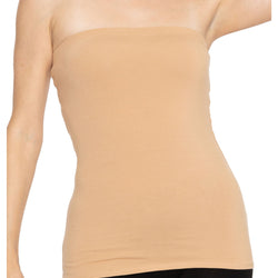 Women's Cotton Strapless Tube Top | Small - 5X