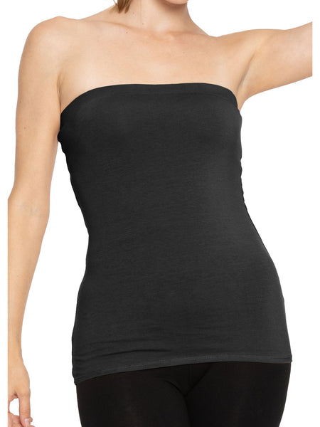 Women's Cotton Strapless Tube Top | Small - 5X