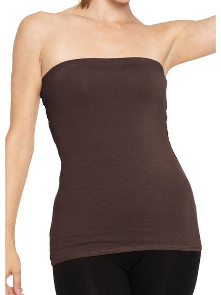 Women's Cotton Strapless Tube Top | Small - 5X