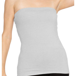 Women's Cotton Strapless Tube Top | Small - 5X