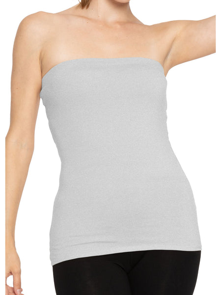 Women's Cotton Strapless Tube Top | Small - 5X
