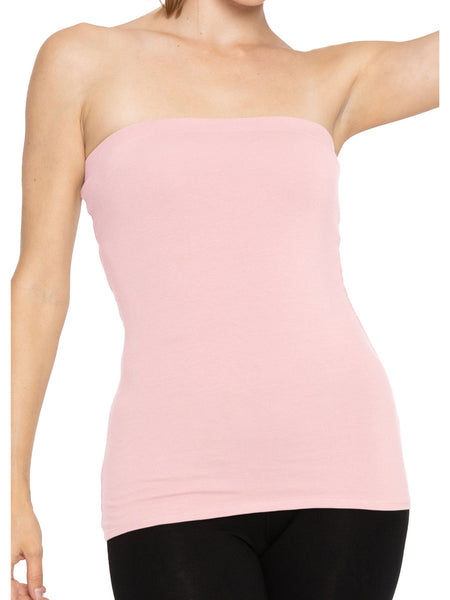 Women's Cotton Strapless Tube Top | Small - 5X