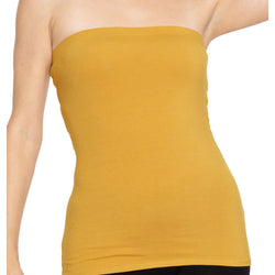 Women's Cotton Strapless Tube Top | Small - 5X