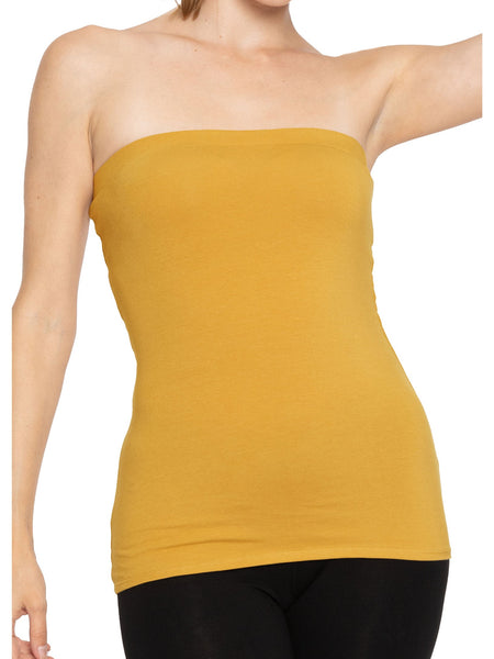 Women's Cotton Strapless Tube Top | Small - 5X