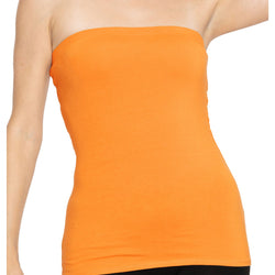 Women's Cotton Strapless Tube Top | Small - 5X