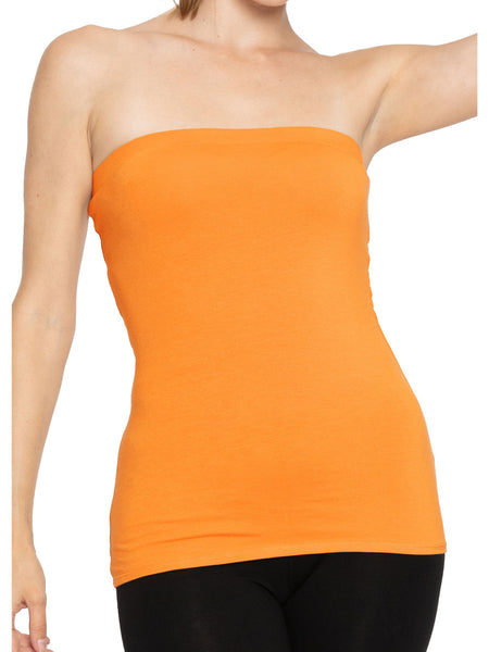 Women's Cotton Strapless Tube Top | Small - 5X
