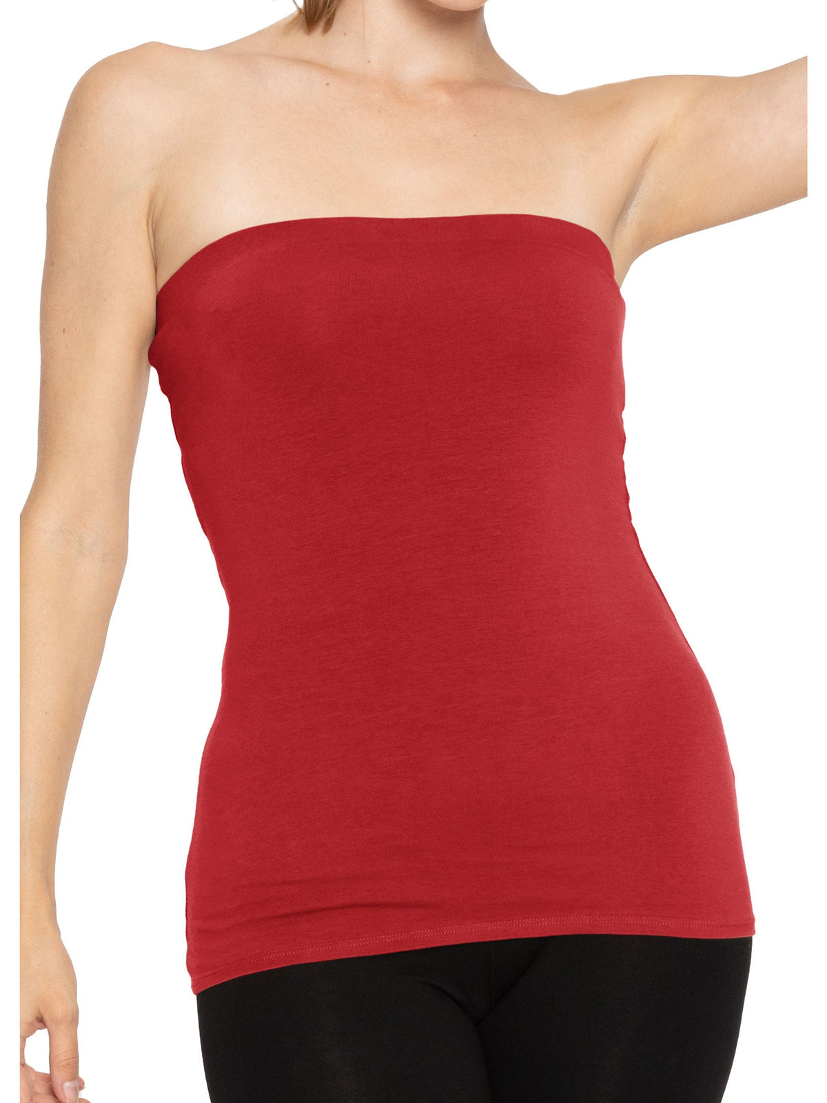 Women's Cotton Strapless Tube Top | Small - 5X