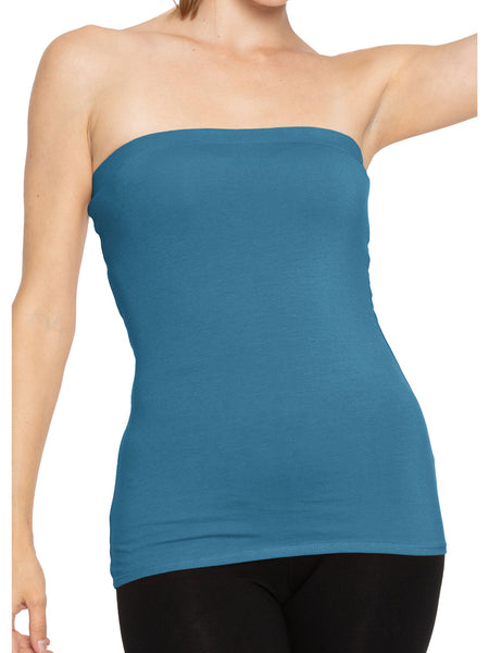 Women's Cotton Strapless Tube Top | Small - 5X