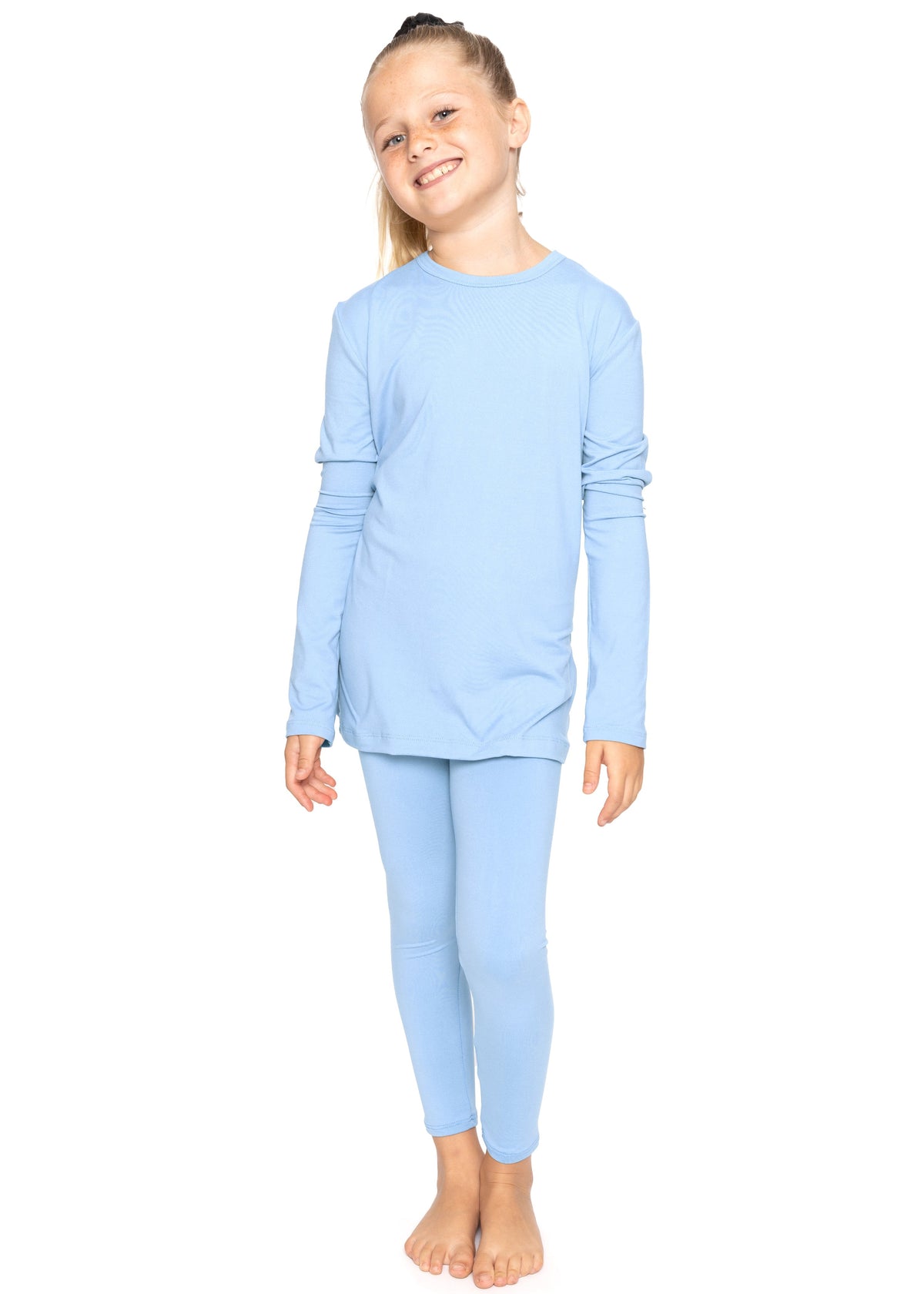 Oh So Soft Youth Girls Long Sleeve Crew and Leggings Set, Includes Top and Bottom Youth Sizes 4 - 16
