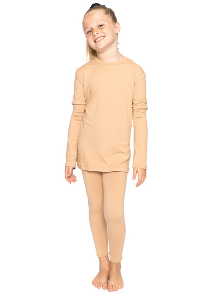Oh So Soft Youth Girls Long Sleeve Crew and Leggings Set, Includes Top and Bottom Youth Sizes 4 - 16