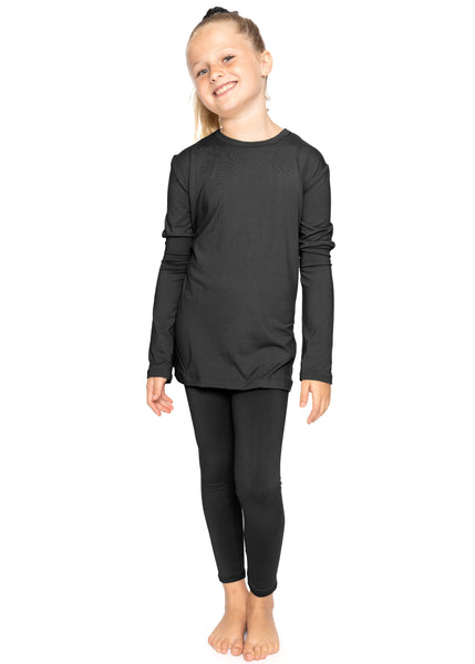 Oh So Soft Youth Girls Long Sleeve Crew and Leggings Set, Includes Top and Bottom Youth Sizes 4 - 16