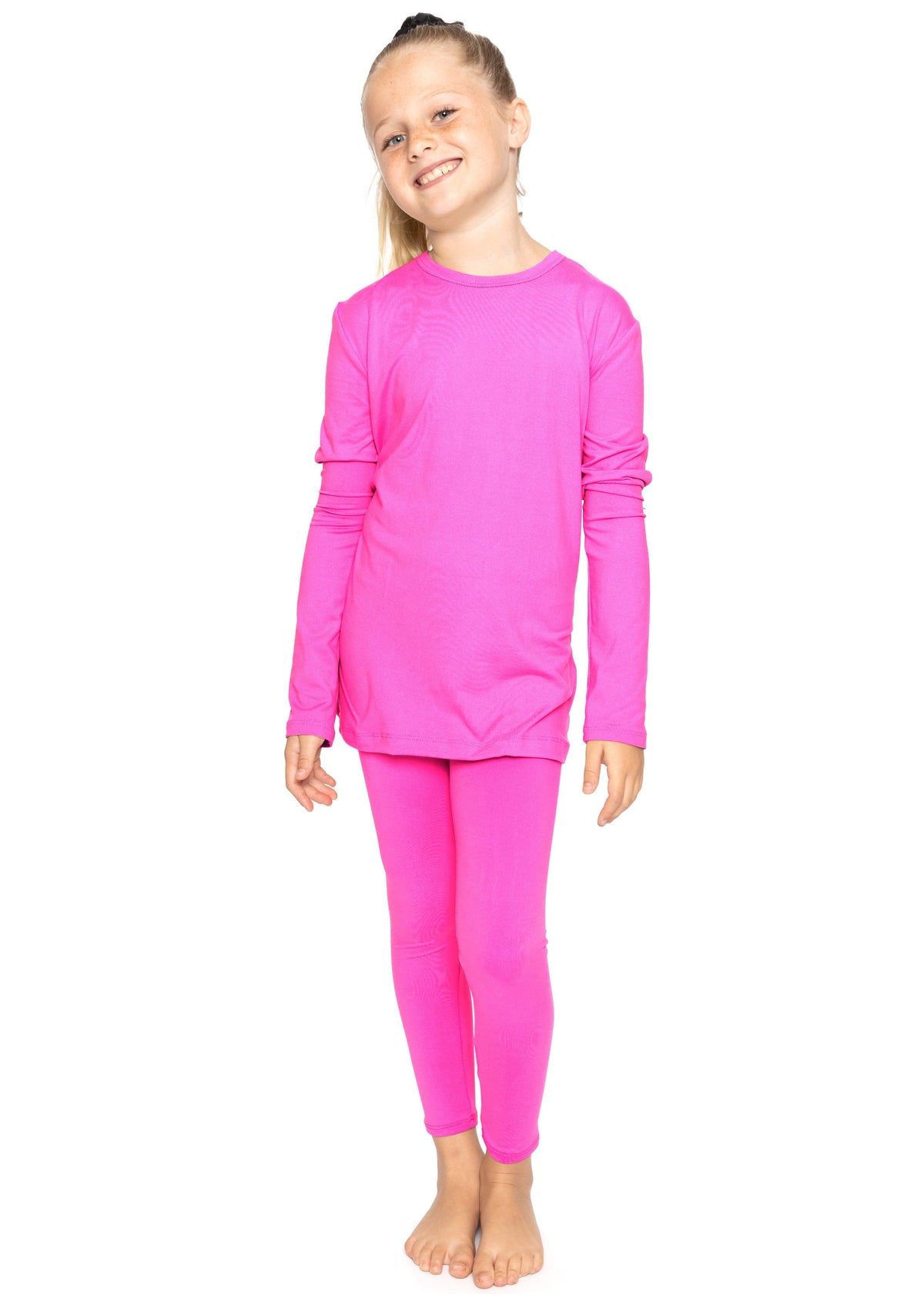Oh So Soft Youth Girls Long Sleeve Crew and Leggings Set, Includes Top and Bottom Youth Sizes 4 - 16