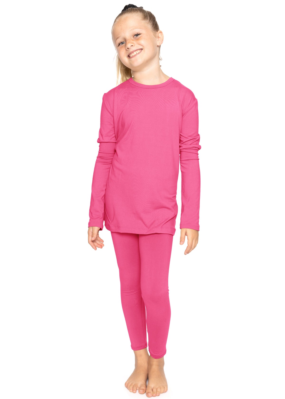 Oh So Soft Youth Girls Long Sleeve Crew and Leggings Set, Includes Top and Bottom Youth Sizes 4 - 16