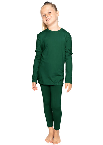 Oh So Soft Youth Girls Long Sleeve Crew and Leggings Set, Includes Top and Bottom Youth Sizes 4 - 16