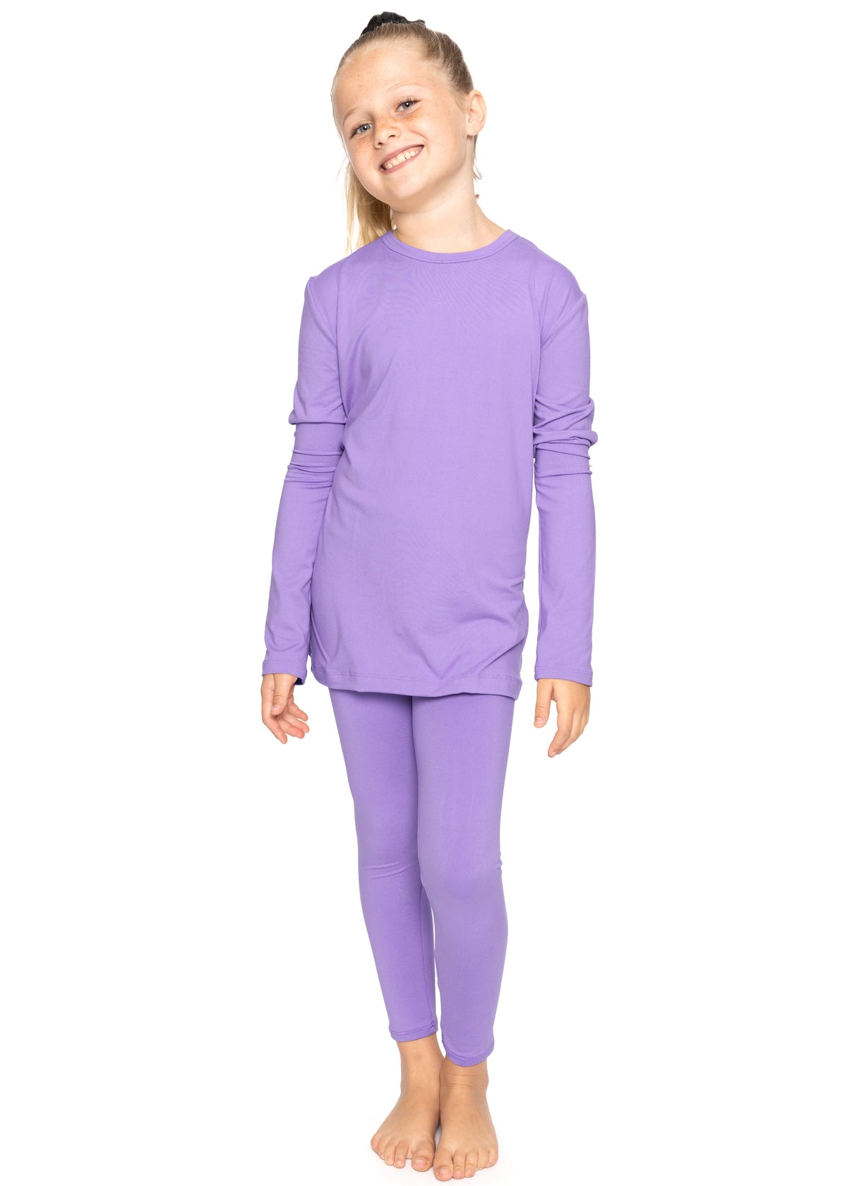 Oh So Soft Youth Girls Long Sleeve Crew and Leggings Set, Includes Top and Bottom Youth Sizes 4 - 16