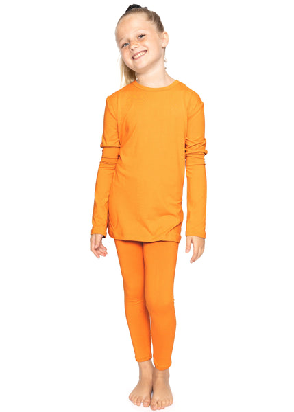 Oh So Soft Youth Girls Long Sleeve Crew and Leggings Set, Includes Top and Bottom Youth Sizes 4 - 16