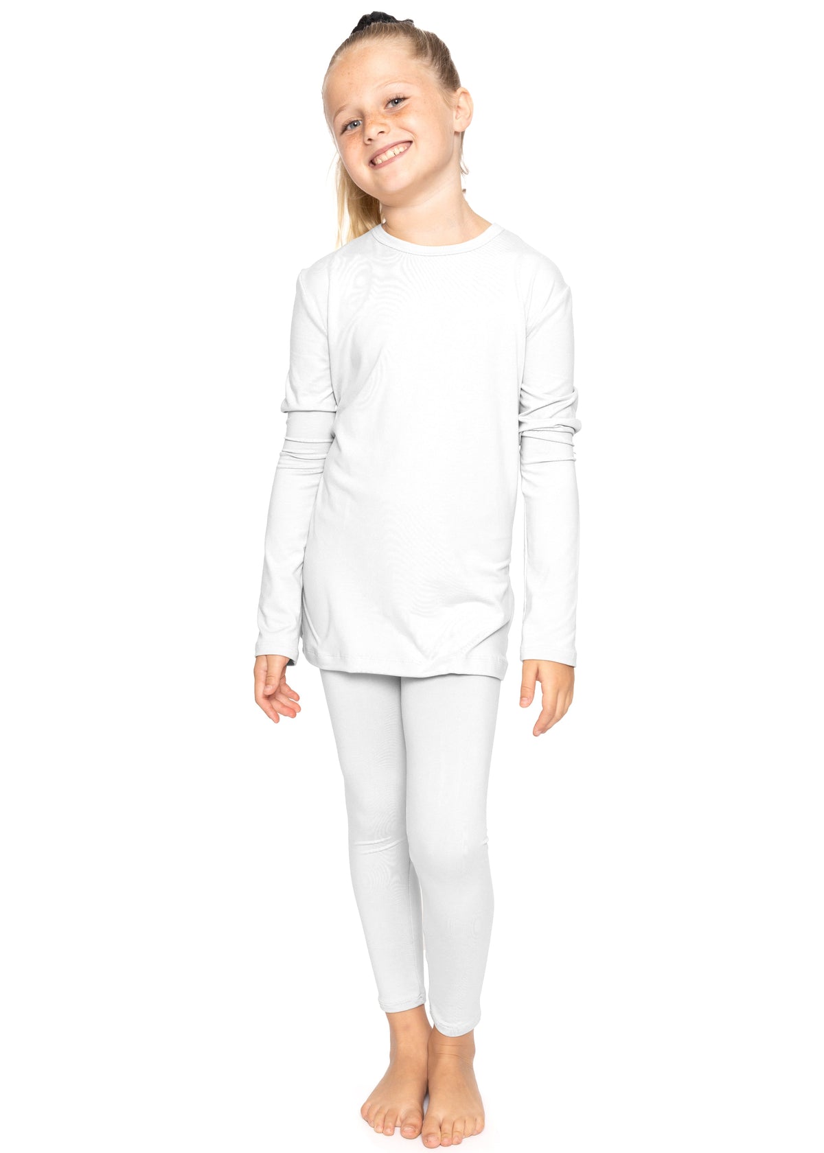 Oh So Soft Youth Girls Long Sleeve Crew and Leggings Set, Includes Top and Bottom Youth Sizes 4 - 16