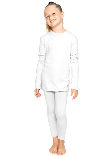 Oh So Soft Youth Girls Long Sleeve Crew and Leggings Set, Includes Top and Bottom Youth Sizes 4 - 16
