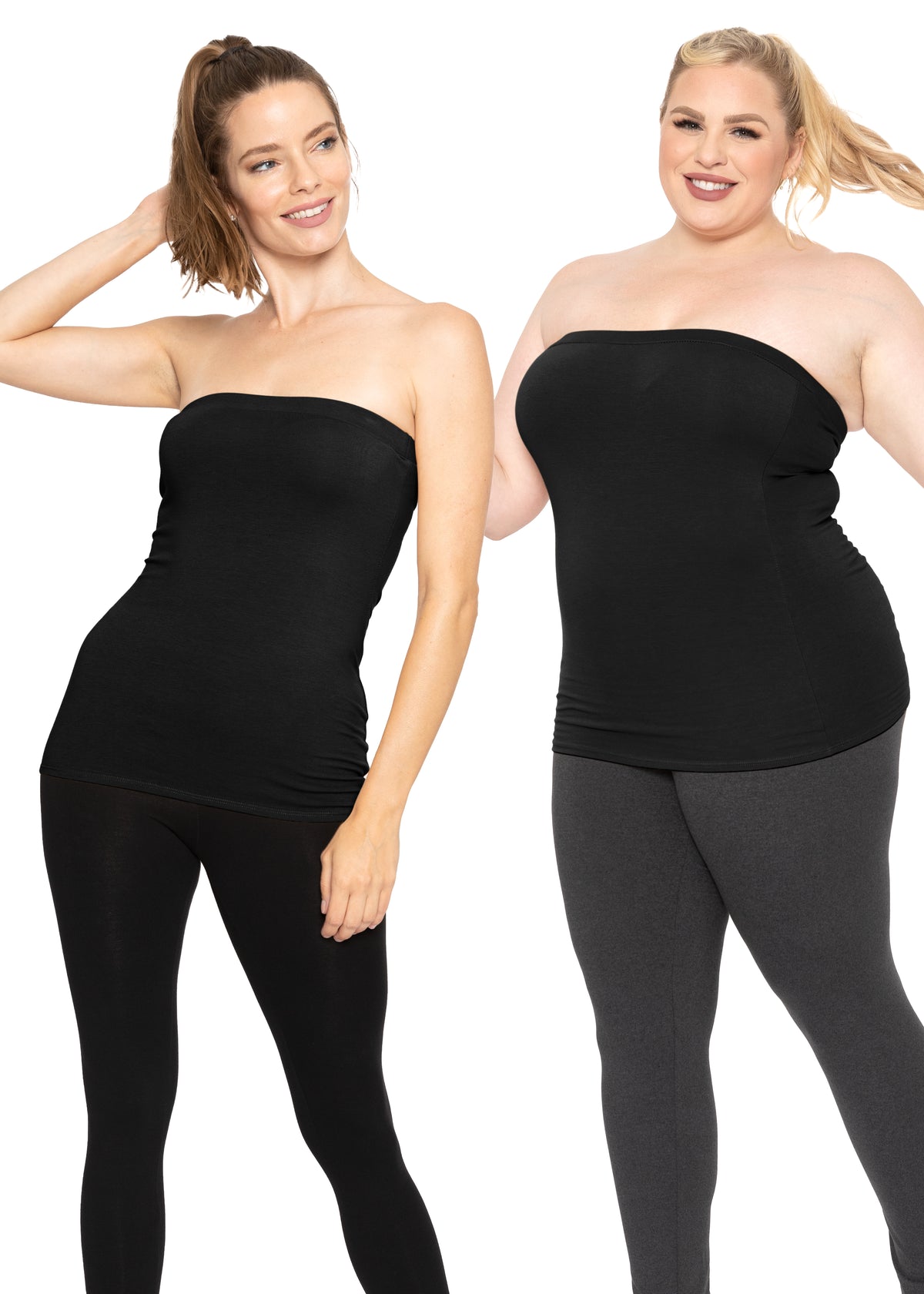 Women's Cotton Strapless Tube Top | Small - 5X