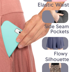 Women's and Plus Size Flowy Wide Leg Shorts with Pockets | X-Large to 5X