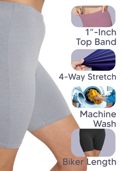 Women's and Plus Oh So Soft Biker Shorts | Small to 7X
