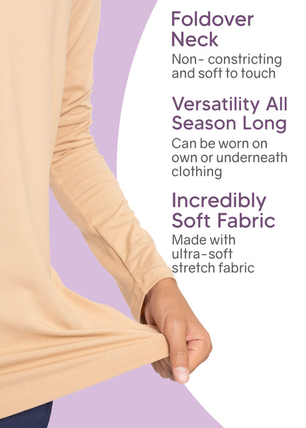 Oh So Soft Boy's Long Sleeve Poly Spandex Turtleneck | Youth Size 2 to 16