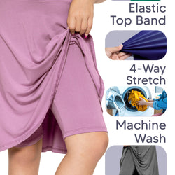 Girls A-Line Skirt with Built-in Shorts |Youth Size 4 to 16