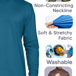 Mens Oh So Soft Luxe Long Sleeve Stretch Turtleneck | Small to 5X