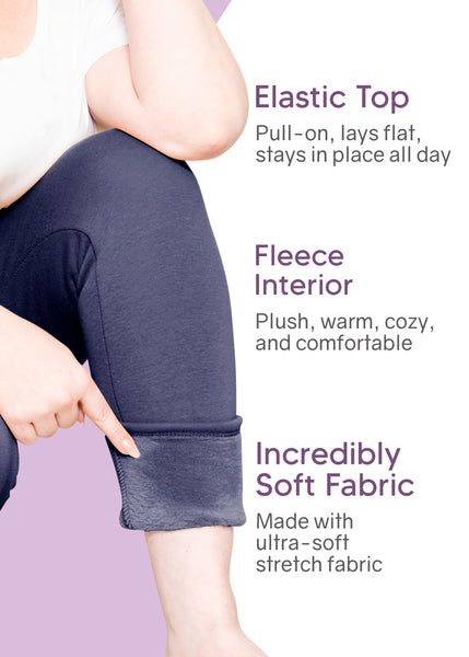 Women's Plus Size Minky Fleece Leggings | X-Large to 7X