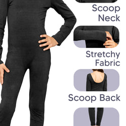 Teamwear Girl's Cotton Tank LONG SLEEVE Unitard |Youth  Size 4 to 16