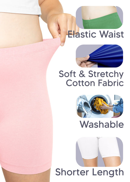 Girl's Cotton Cartwheel Shorts | Youth Size 4 to 16