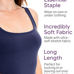 Women's Oh So Soft Long Length Tank Top | Small to 5X