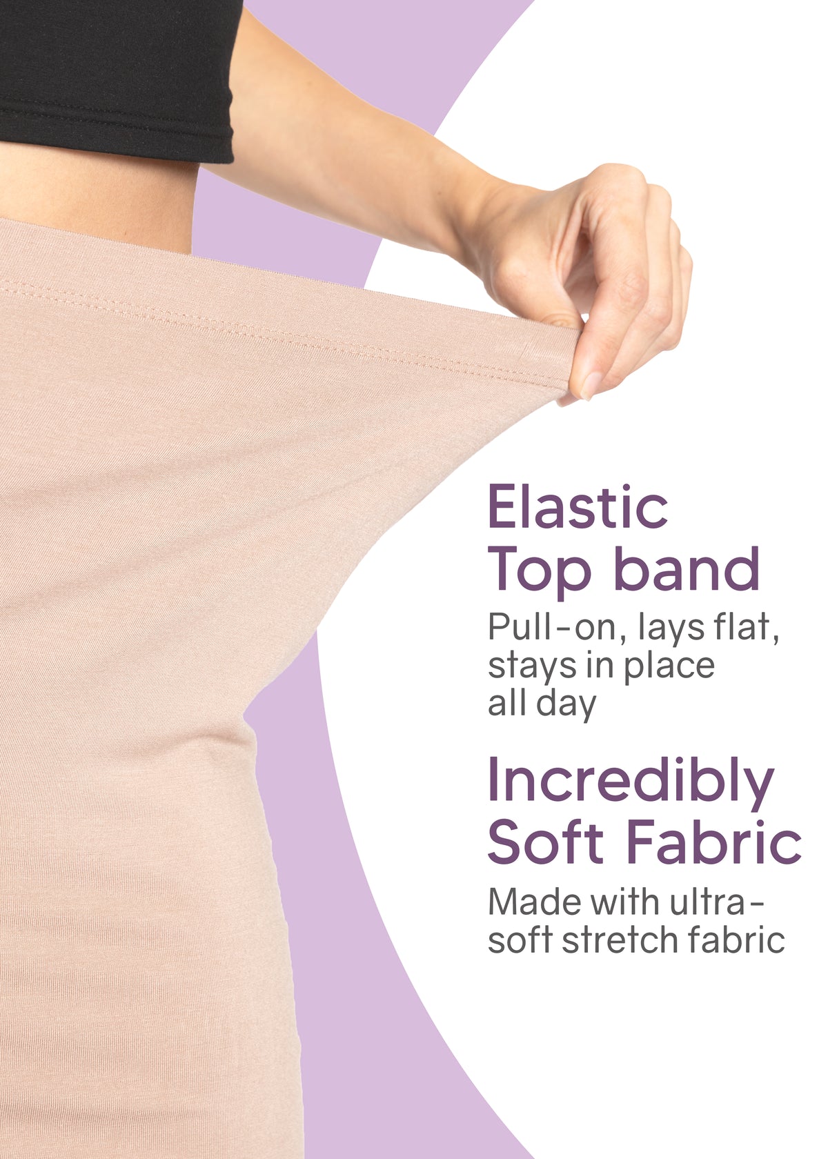 Women's Plus Size Soft Stretch MIDI Skirt | X-Large to 5X