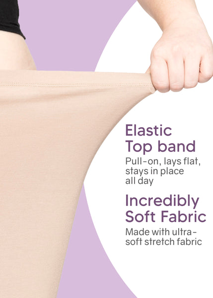 Women's Cotton Soft Stretch Fabric Basic Mini Skirt | Small to 5X