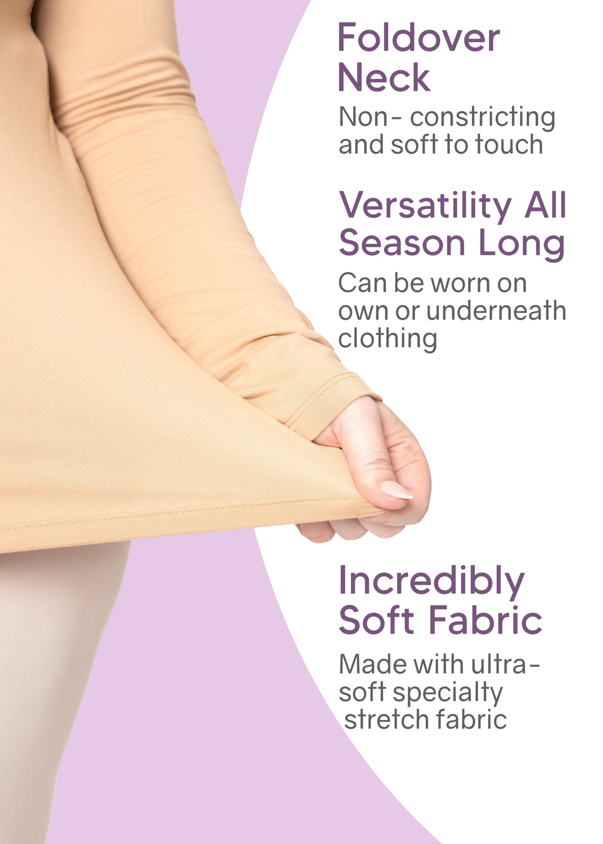 Women's and Plus Regular Turtleneck | Small to 5X