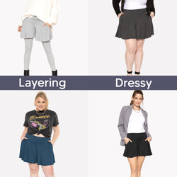 Women's and Plus Size Flowy Wide Leg Shorts with Pockets | X-Large to 5X