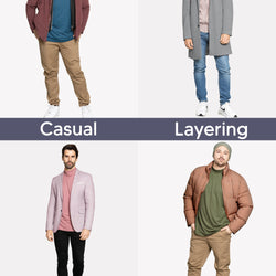 Men's Oh So Soft Mock Neck Long Sleeve Shirt Perfect for Casual Wear, Stylish, Classic Fit | Small to 3X