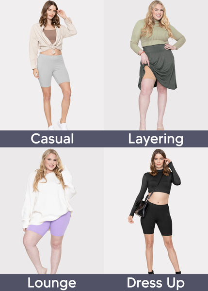 Women's and Plus Oh So Soft Biker Shorts | Small to 7X