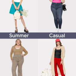 Women's and Plus Double Layered Crop Mid Length Tank Top | Everyday Compression Shapewear | Small to 5X