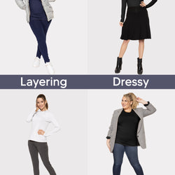 Women's and Plus Oh So Soft Long Sleeve Crew Neck Top | Small to 3X