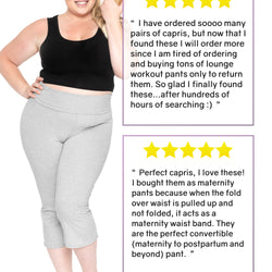 Women's and Plus Size Capri Yoga Pants | Small to 7X