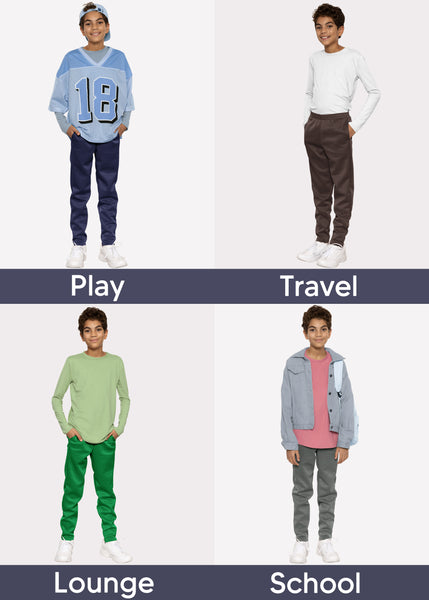 Boy's Jogger Play Pants | Youth Size 2 to 14