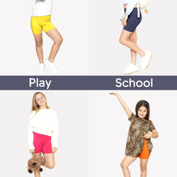 Girl's Cotton Cartwheel Shorts | Youth Size 4 to 16