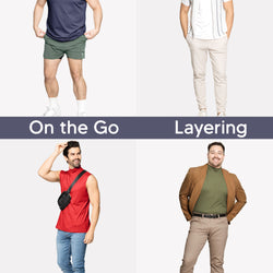 Men's Oh So Soft Luxe Mock Neck Turtleneck Sleeveless Shirt Casual Pullover Top | Small to 5X