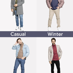 Mens Oh So Soft Luxe Long Sleeve Stretch Turtleneck | Small to 5X