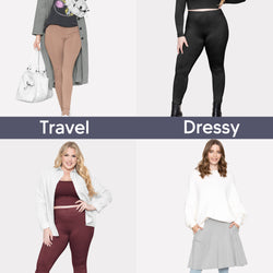 Women's and Plus Size Cotton Spandex Ankle Length Leggings | X-Small to 7X