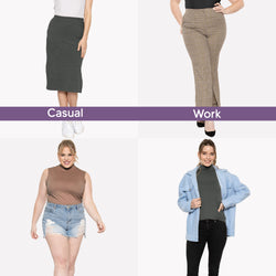 Women's Plus Oh So Soft Sleeveless Mock Neck Top - Perfectly Stylish, Cozy Essential for Everyday | X-Large to 5X