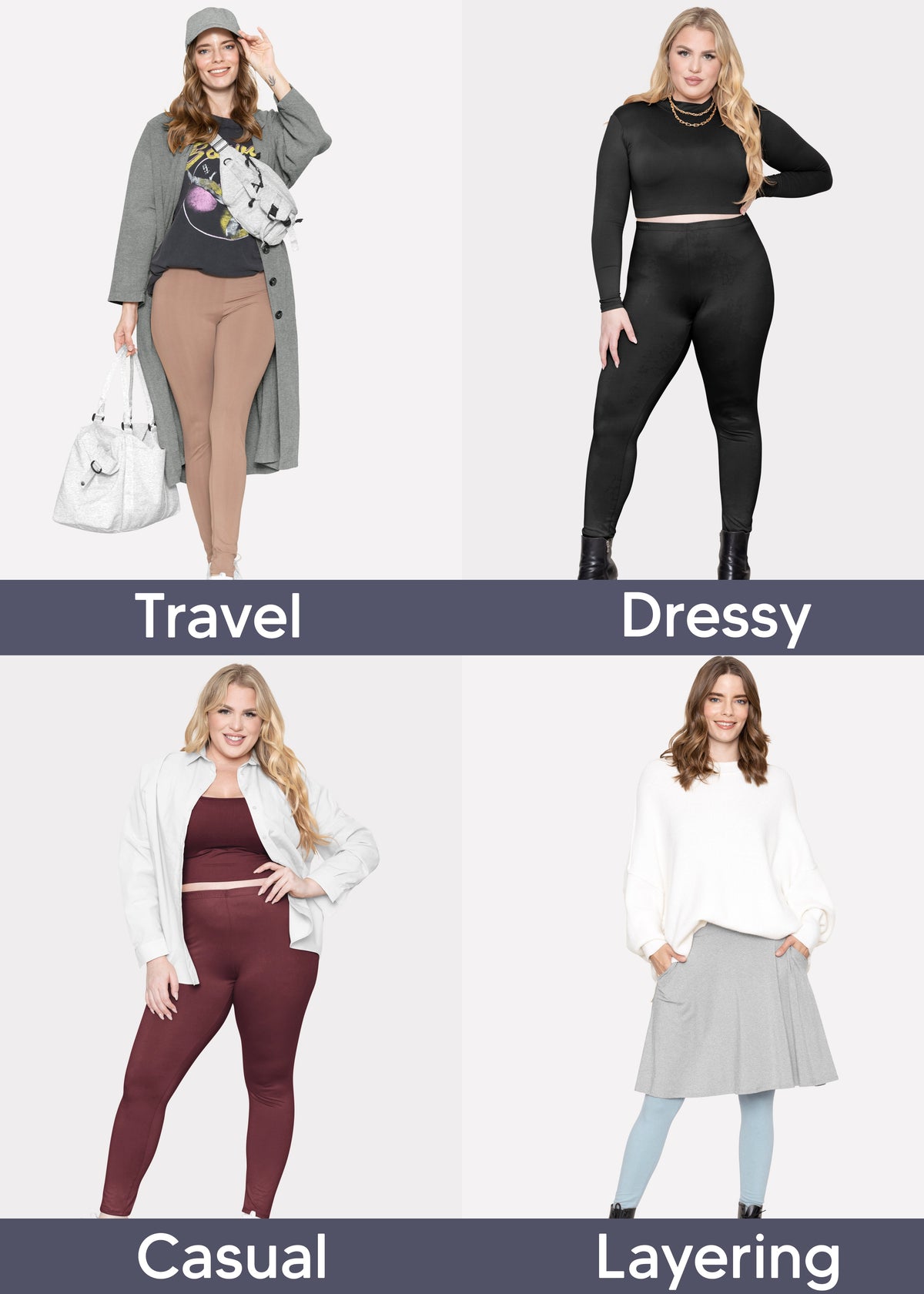 Women's and Plus Size Oh So Soft Full Length Leggings | Small to 7X