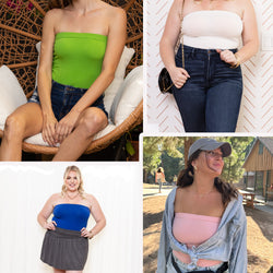 Women's & Plus Mid Length Tube Top | Small to 5X